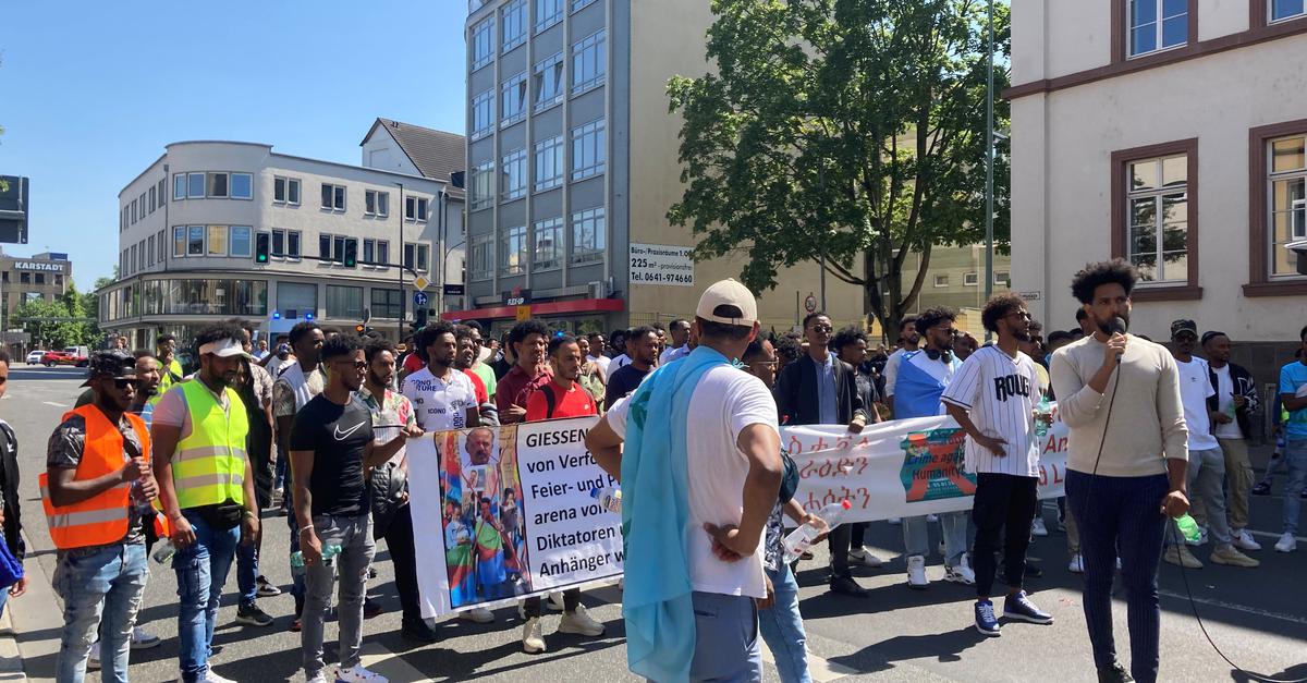 EritreaFestival Erste Demo in Gießen verläuft friedlich
